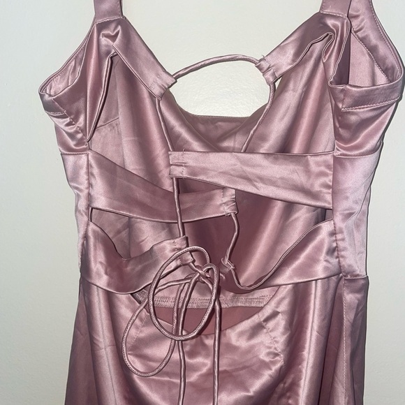 Free People Tongue Tied Mini Dress in Blush Pink Size Small - Picture 8 of 8